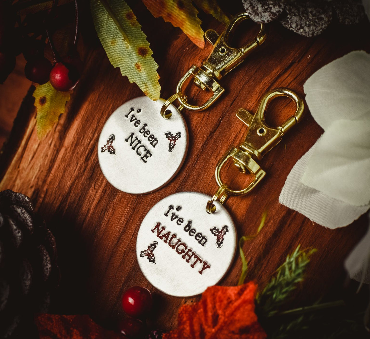 Naughty & Nice ID Tag - Two Tag Set