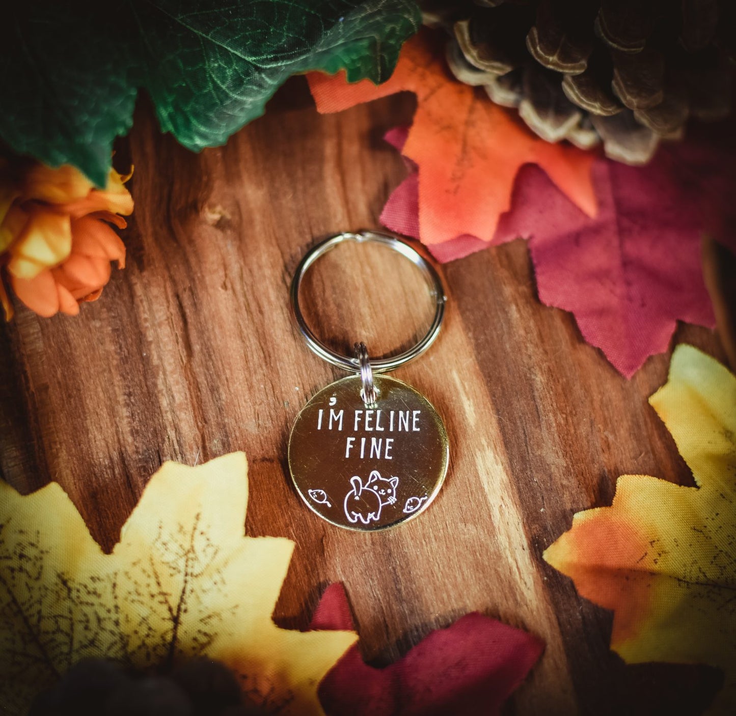 Feline Fine Cat ID Tag