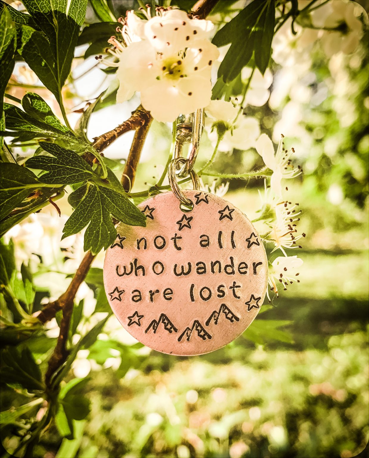 Not All Who Wander ID Tag