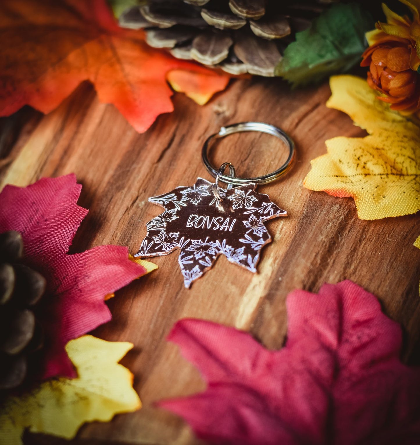 Autumn Leaves ID Tag