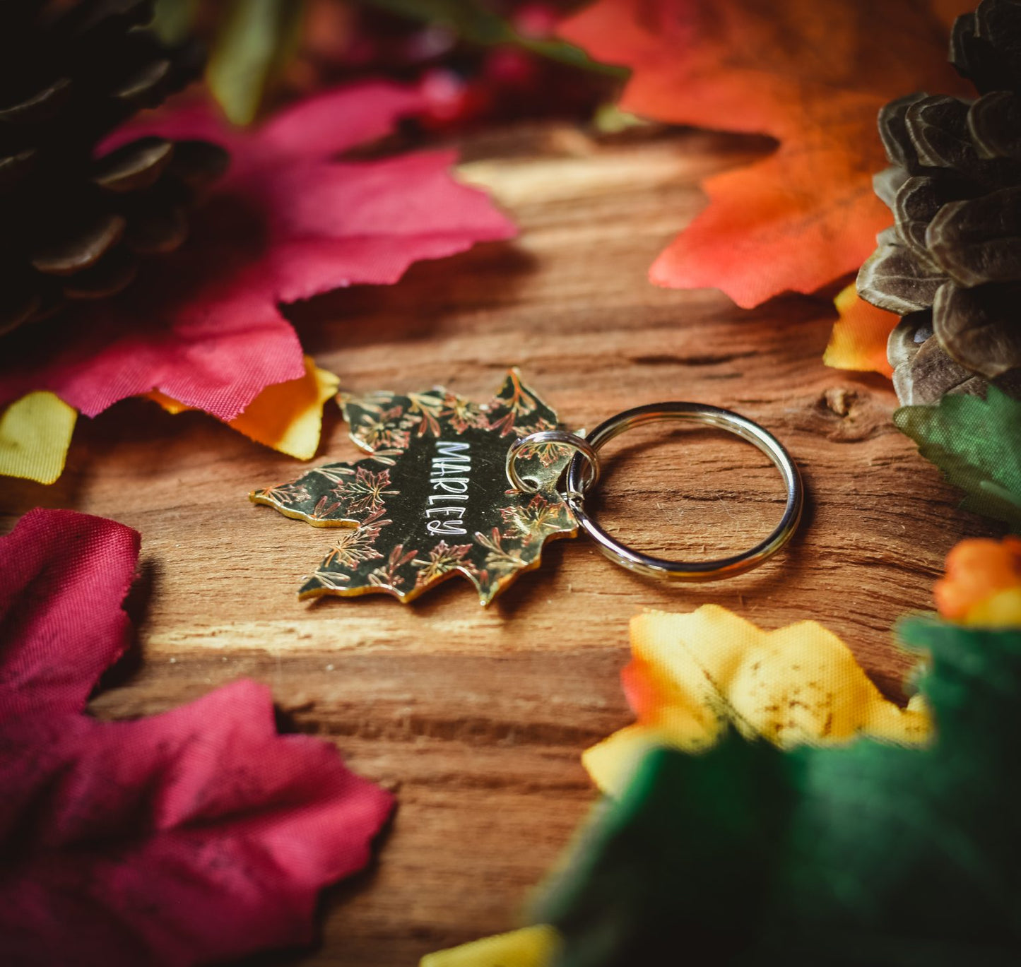 Autumn Leaves ID Tag