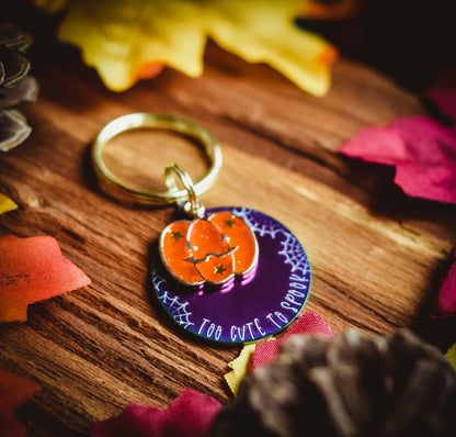 Too Cute To Spook (Stainless Steel) Alert ID Tag