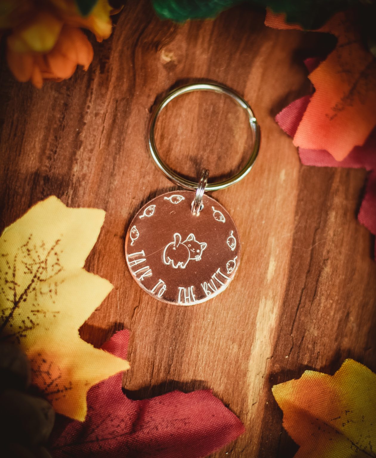 Talk to The Butt Cat ID Tag