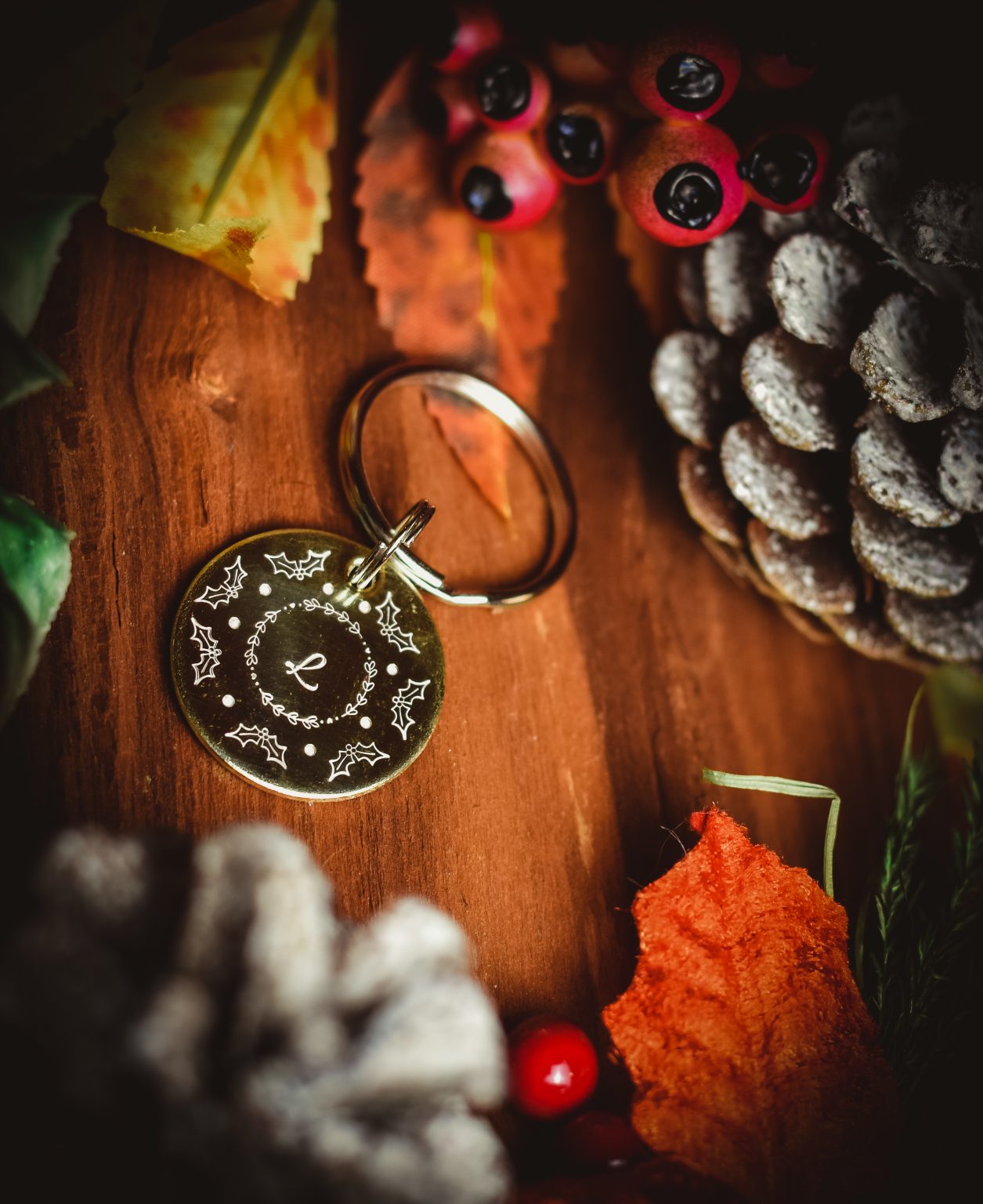 Christmas Wreath ID Tag