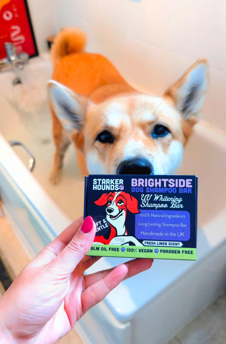 Brightside - UV Whitening Shampoo Bar - Fresh Linen Scent